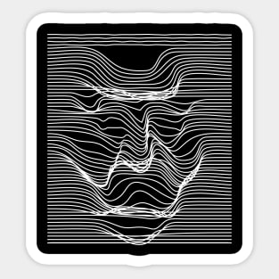 face geometric lines Sticker